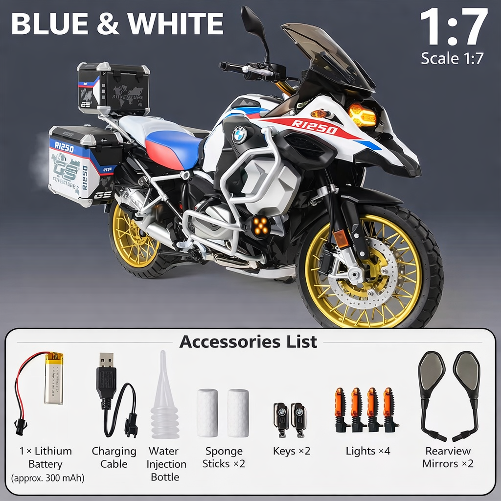 BMW R1250GS (2023)– Handcrafted Alloy Motorcycle Model