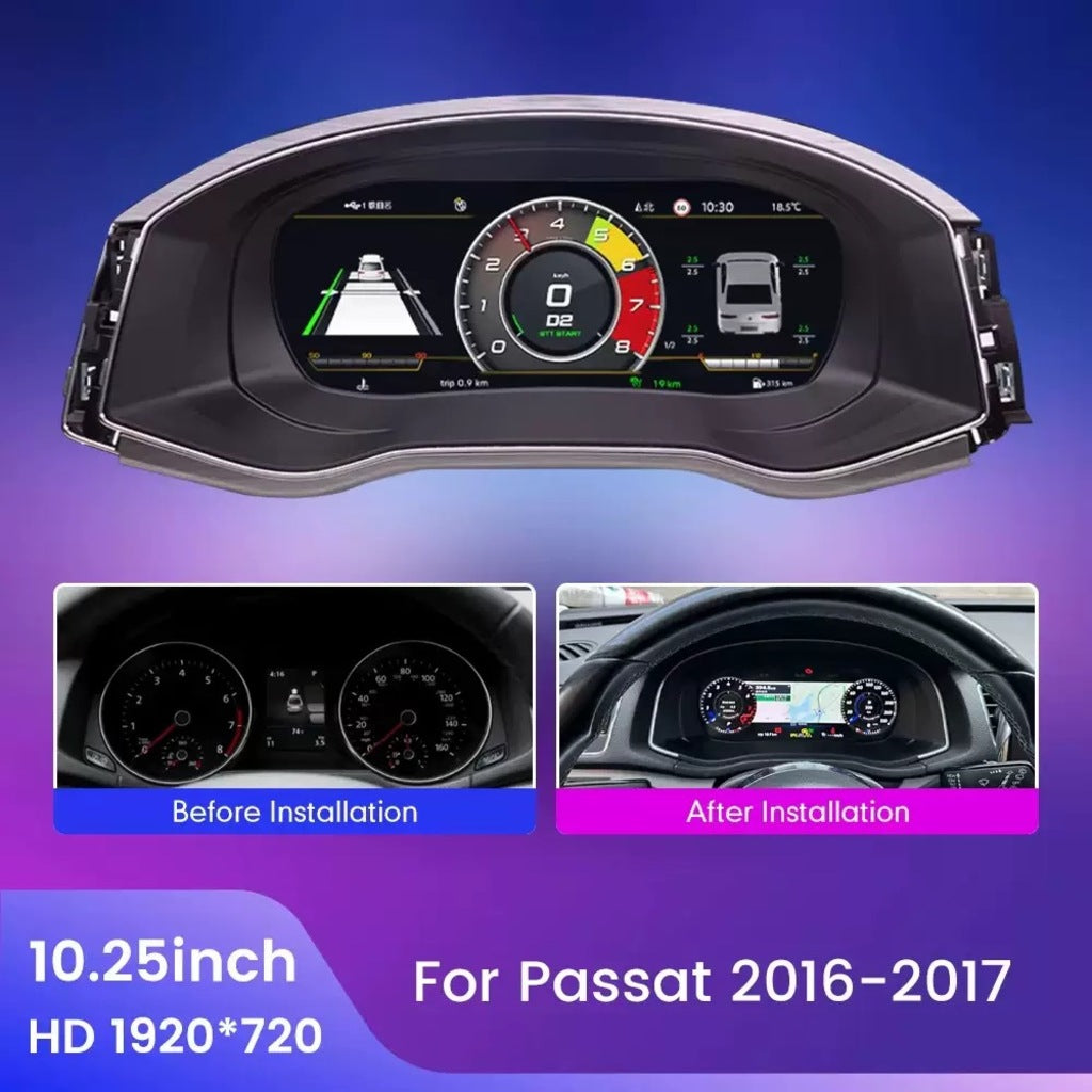 VW LCD Digital Dashboard Cluster