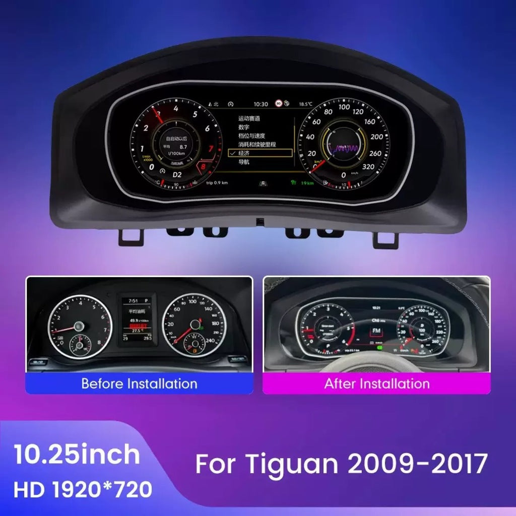 VW LCD Digital Dashboard Cluster