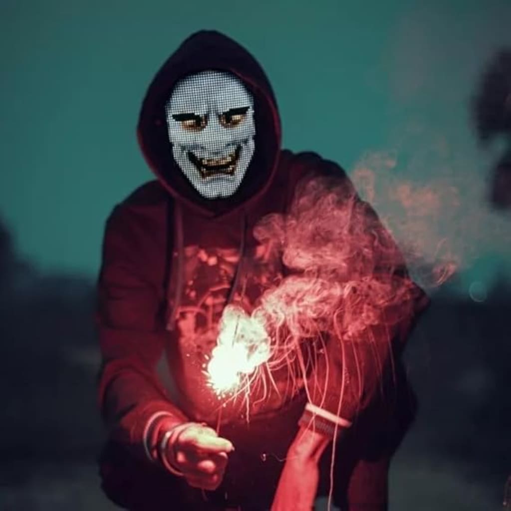 led face mask halloween