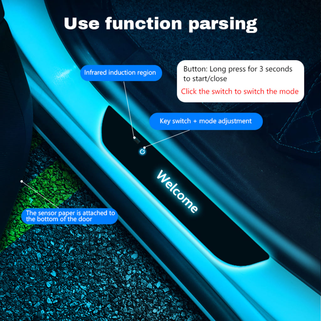 bmw lights on door