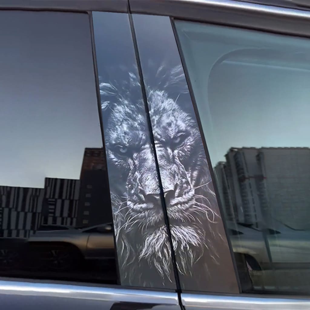 lion car sticker