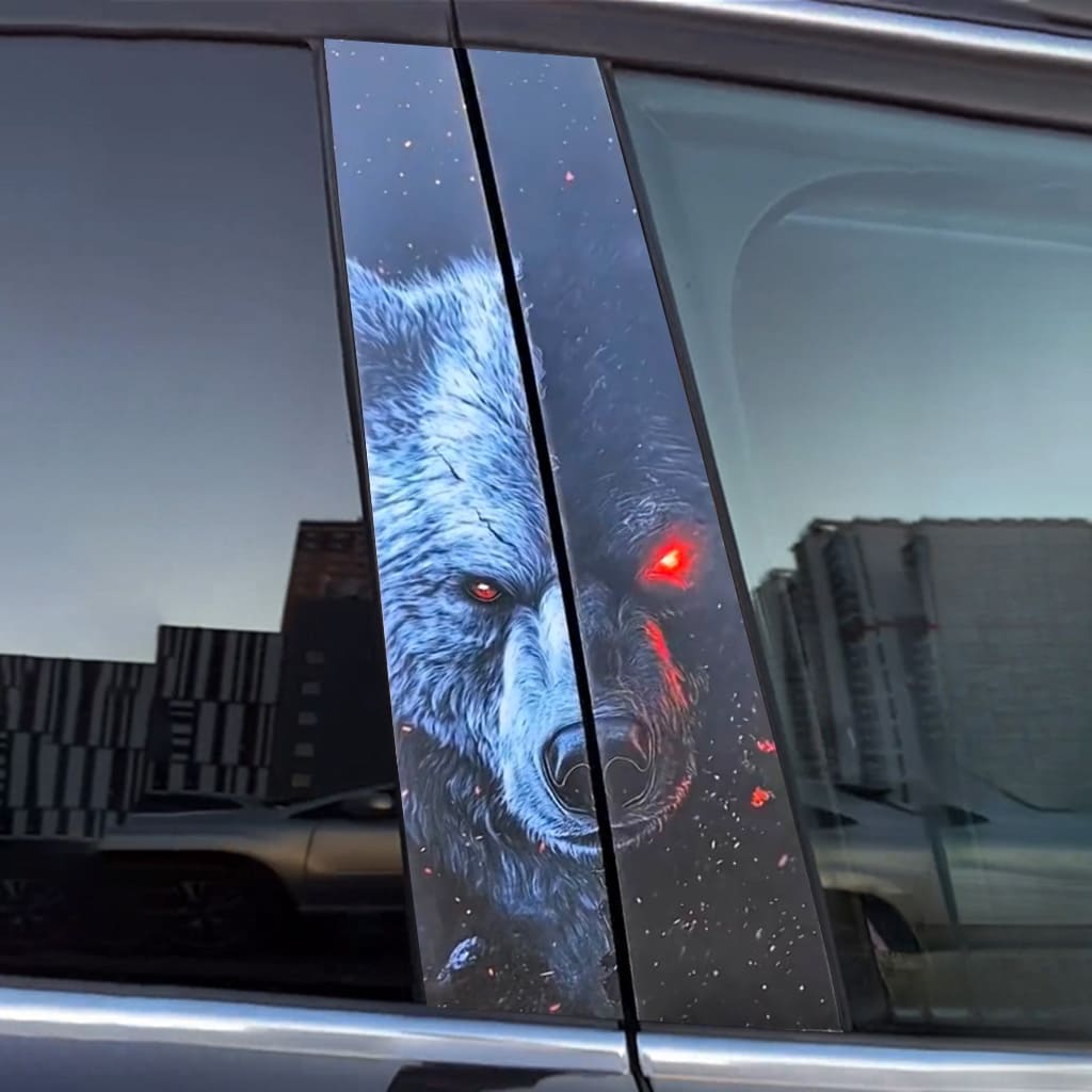 wolf car sticker
