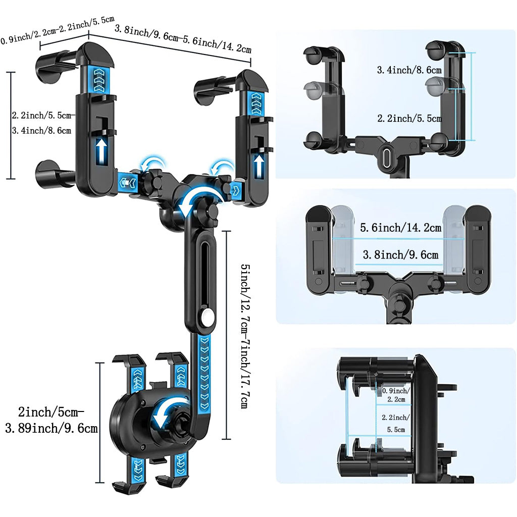 360 rearview mirror phone holder