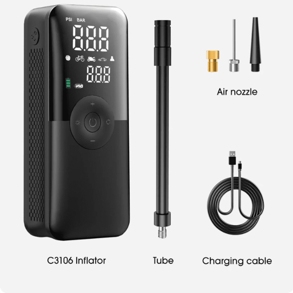 portable tire air compressor
