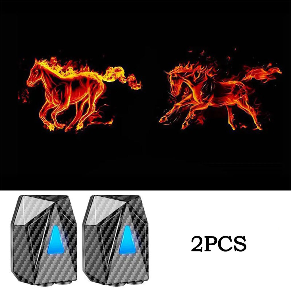 fire horse car door light