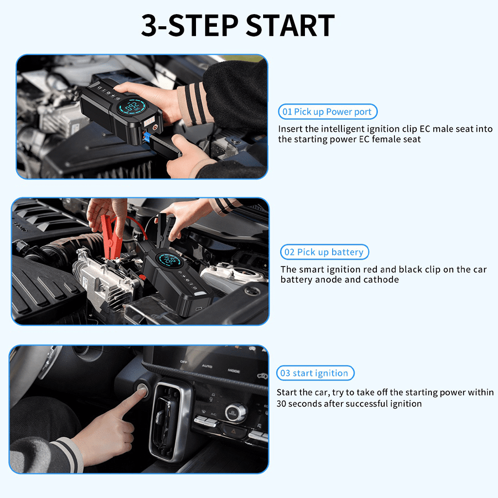 portable jump starter and air compressor