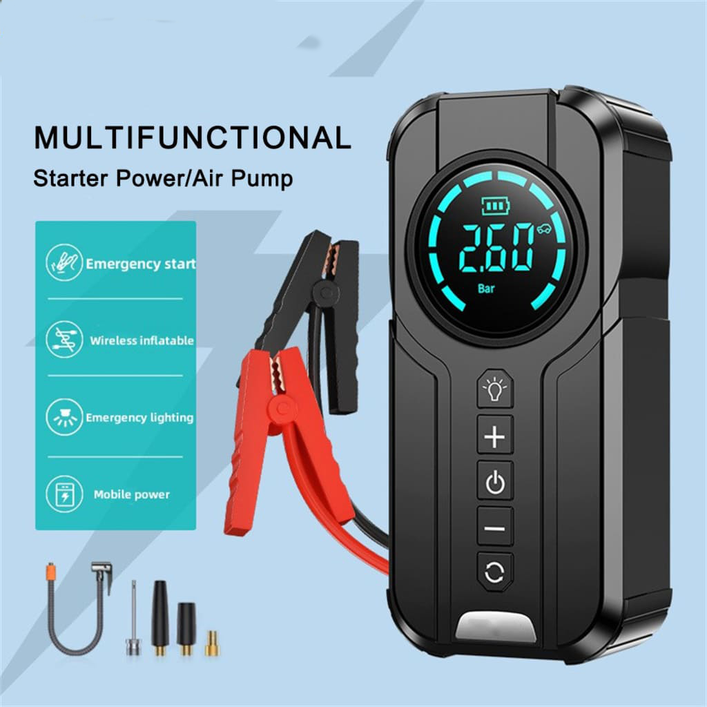 portable jump starter with air compressor