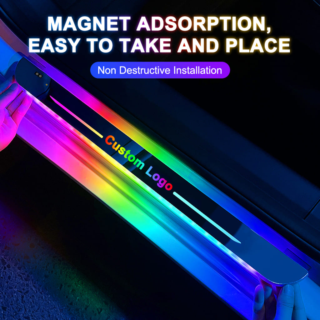 led light car door