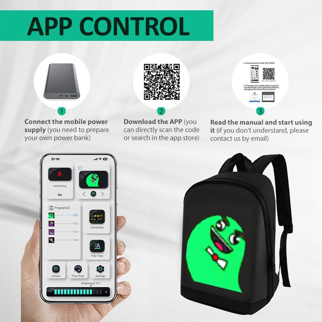 lighted backpack