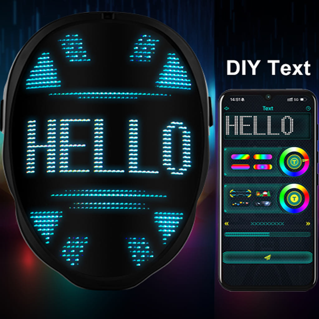 halloween mask led light