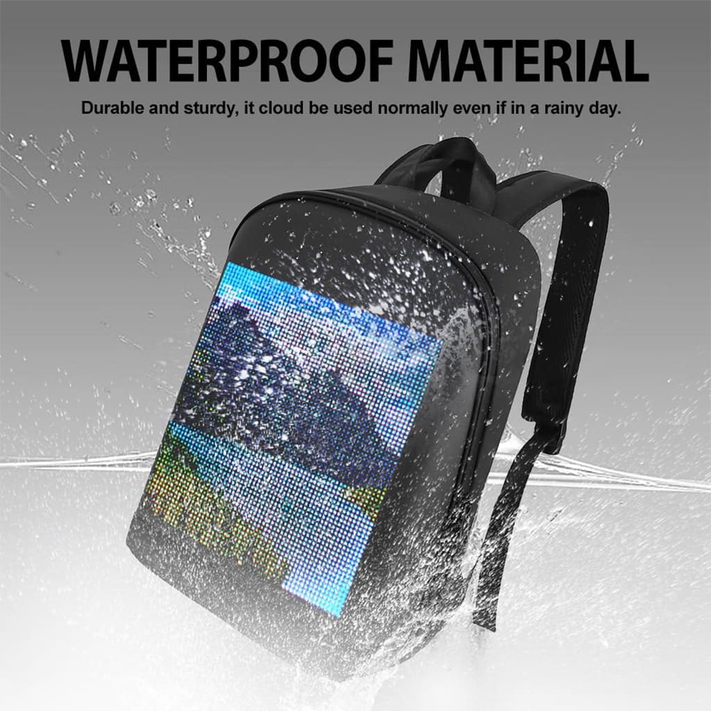 backpack with eyes on back
