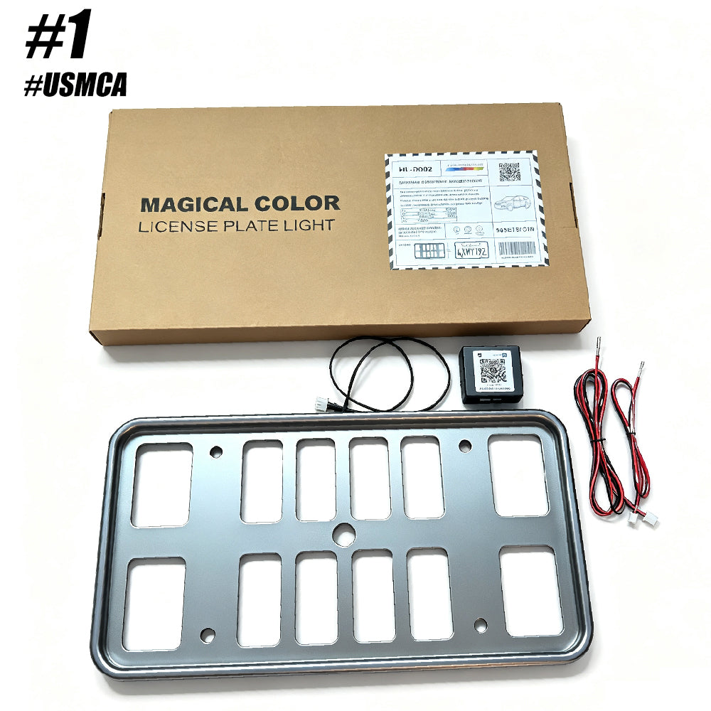 RGB LED License Plate Frame