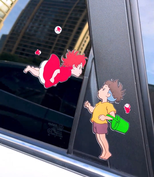 Sosuke&Ponyo Car Sticker