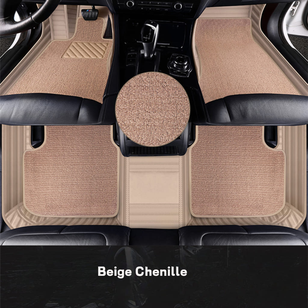  Beige_chenille_car_floor_mat