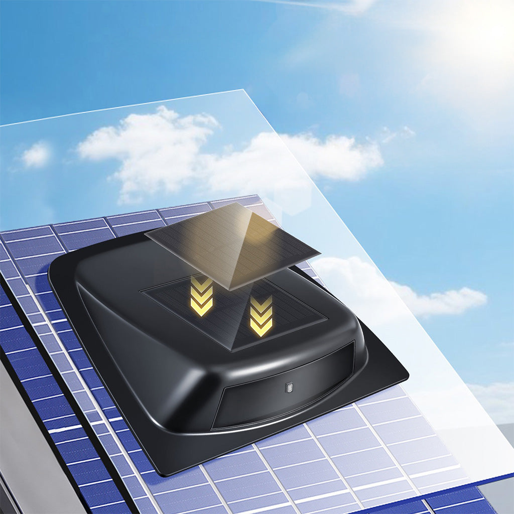 Solar Car Roof Warning Light
