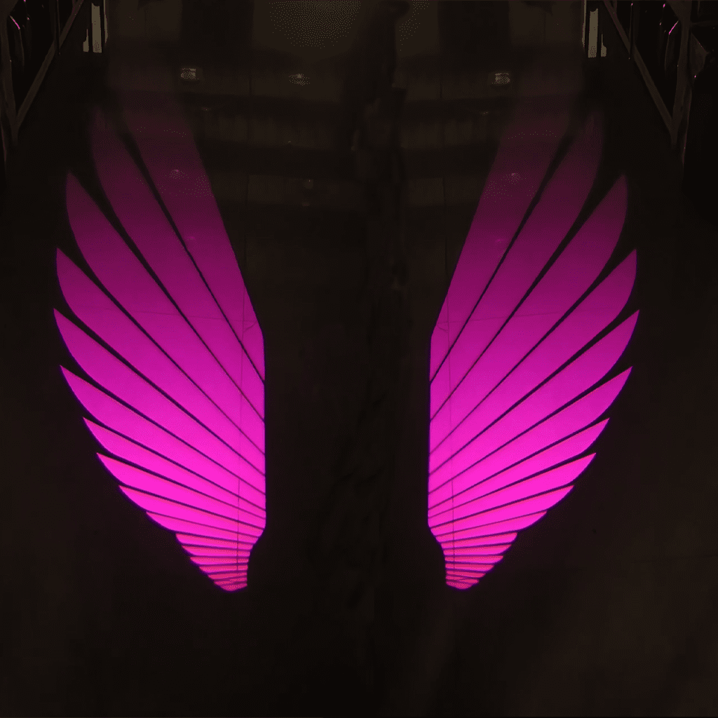 Luz de espejo lateral de ala de ángel universal