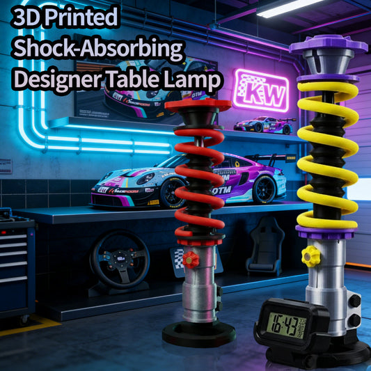 3D Printed Shock-Absorption Model Desk Lamp