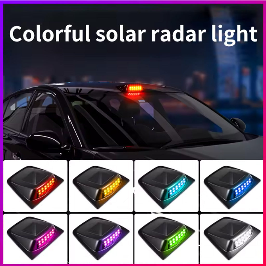 Solar Car Roof Warning Light