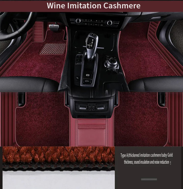 Wine_cashmere_car_floor_mat