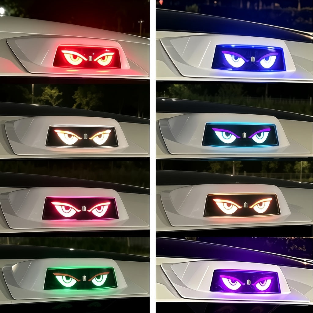 Solar Car Roof Devil Eyes Light
