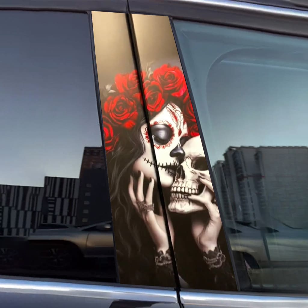 Sugar Skull Car Door Stickers