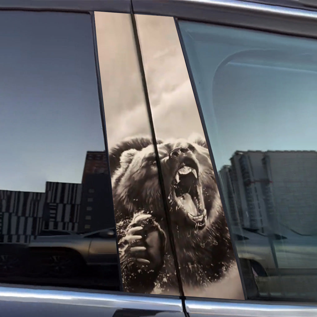 car_door_sticker_brown_bear