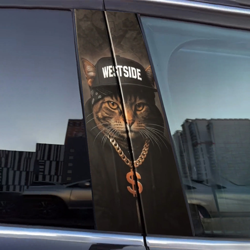 Cat Car Door Stickers