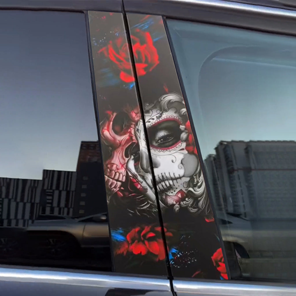 Sugar Skull Car Door Stickers