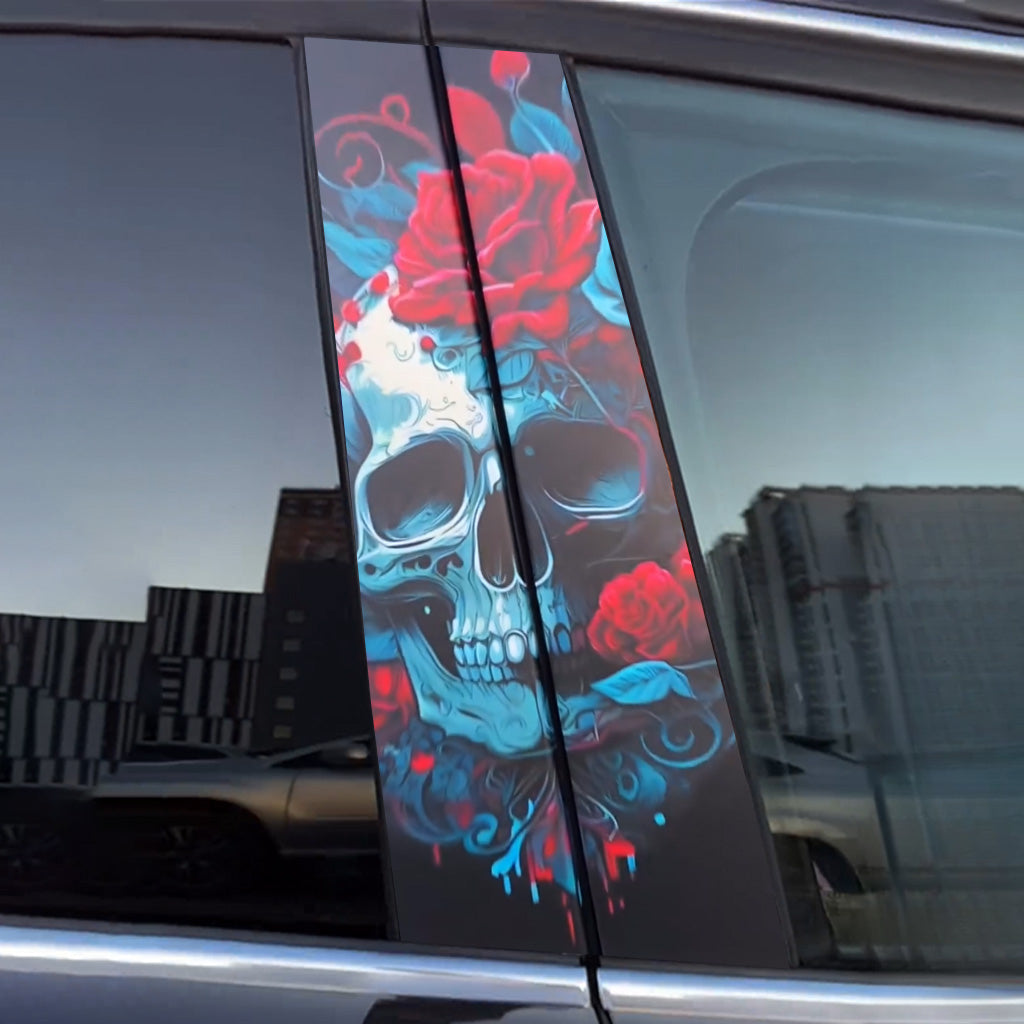 Sugar Skull Car Door Stickers