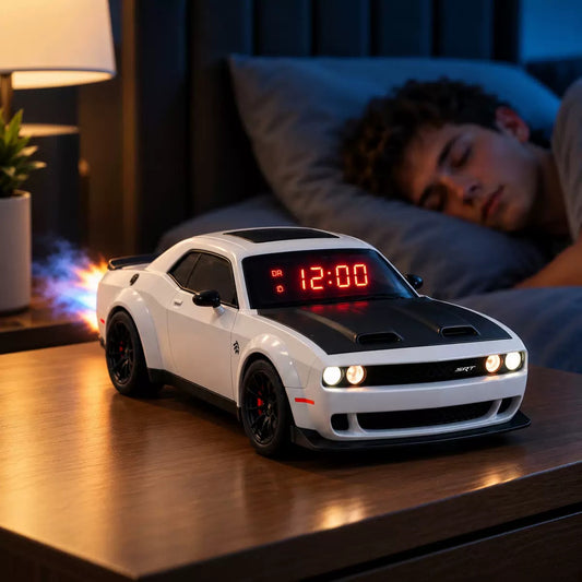1:24 Dodge Hyper car Engine Sound Alarm Clock with lights & Mist Spray
