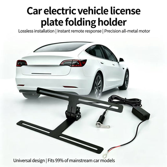 Electric Car License Plate Holder Flipper