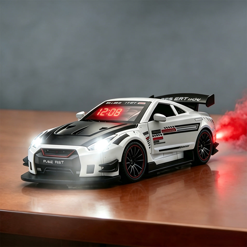 Hyper car Engine Sound Alarm Clock with LED & Mist Spray