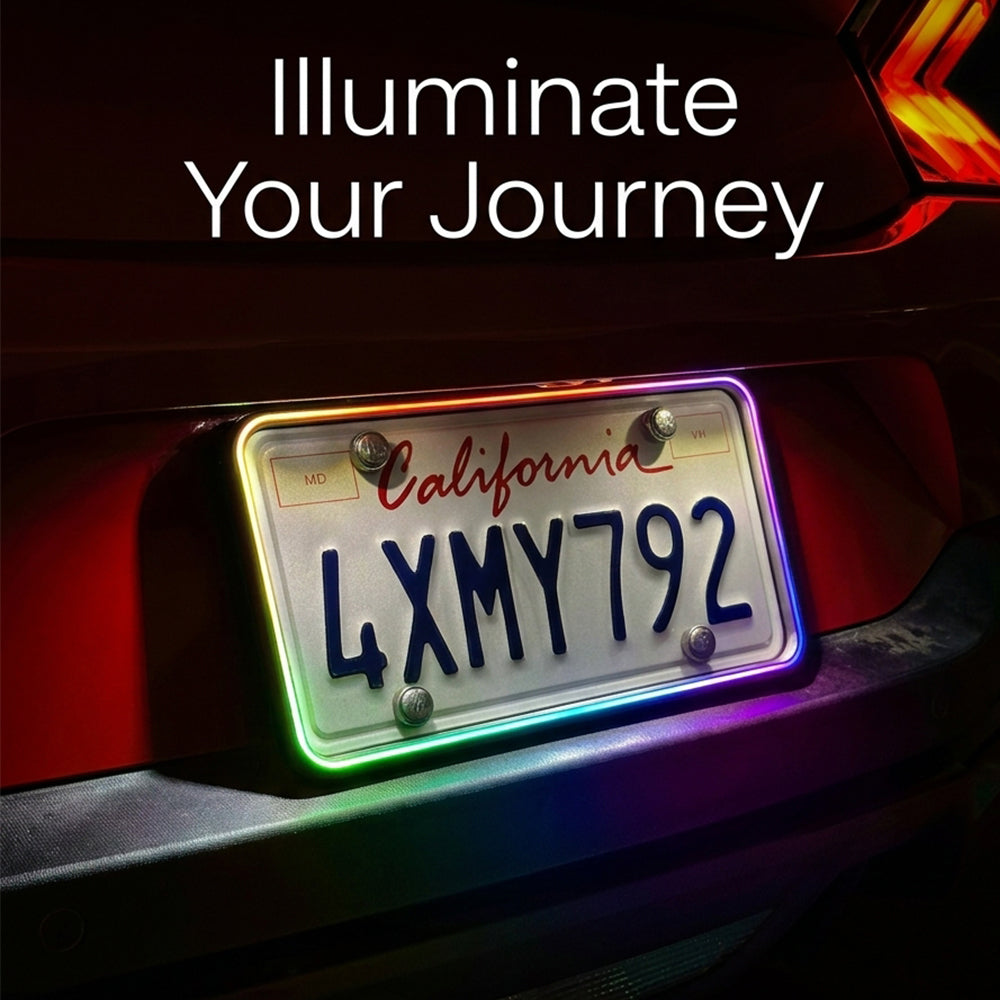 RGB LED License Plate Frame