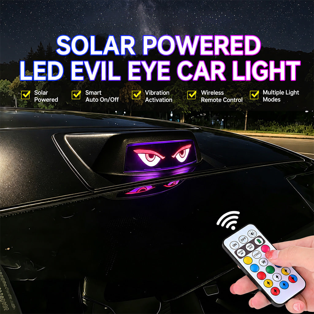 Solar Car Roof Devil Eyes Light