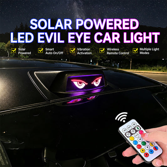Solar Car Roof Devil Eyes Light