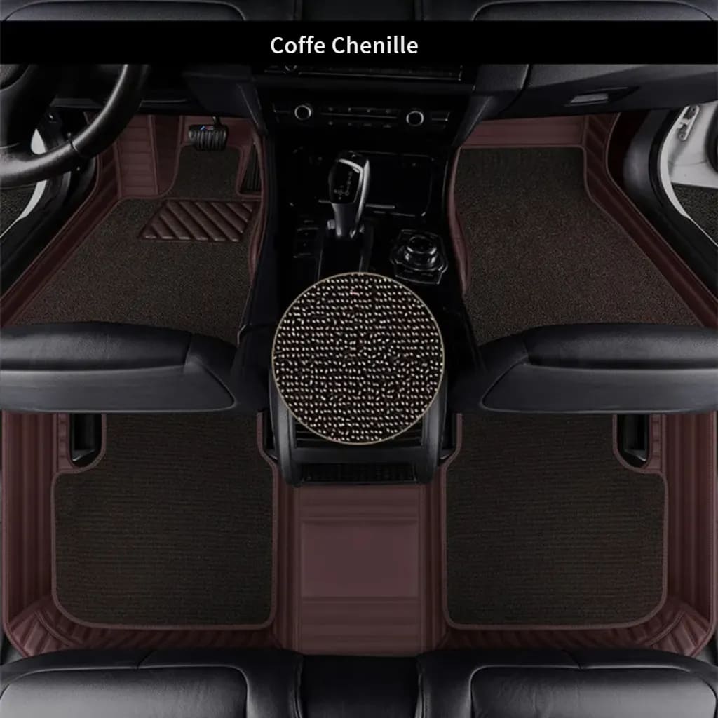 coffe_chenille_car_floor_mat