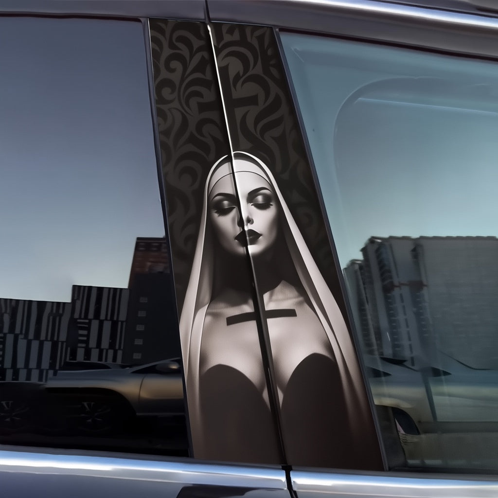 Ladies Car Door Stickers