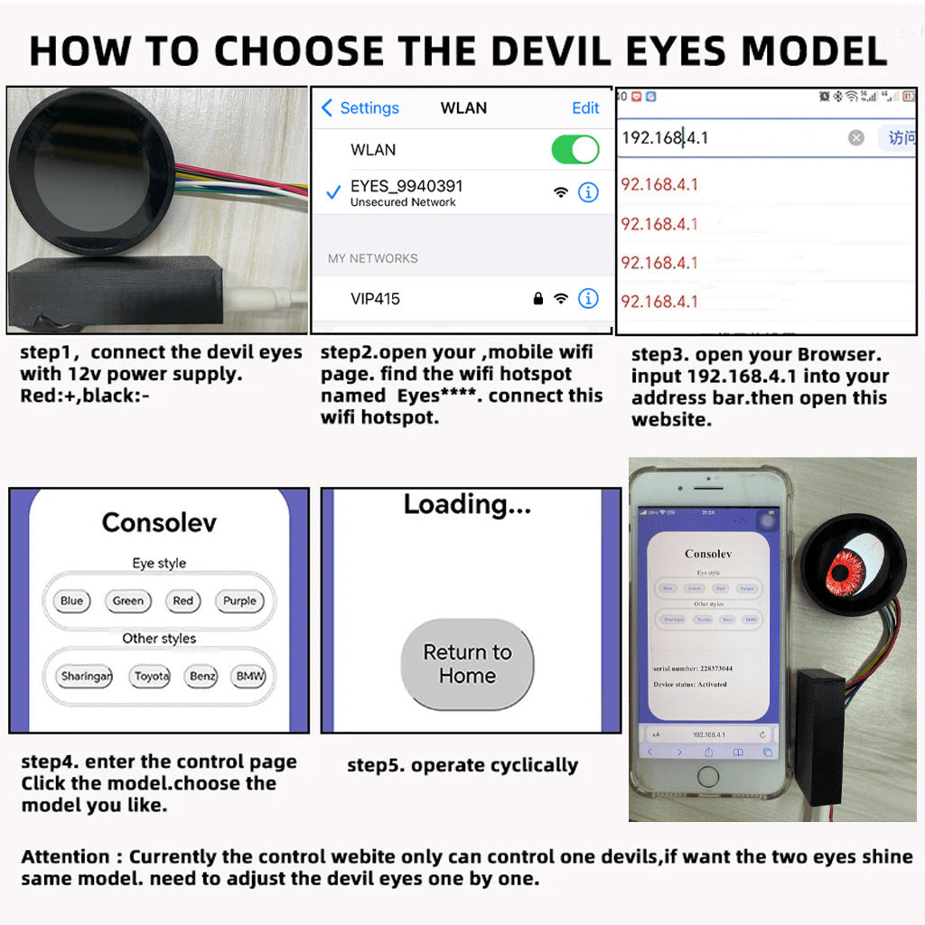 11-Types Standard Devil Eyes Light