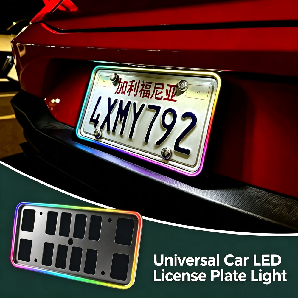 RGB LED License Plate Frame