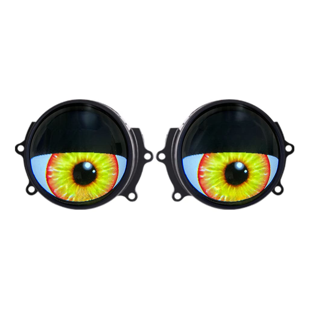 Synced Programmable Devil Eyes Lens with Remote