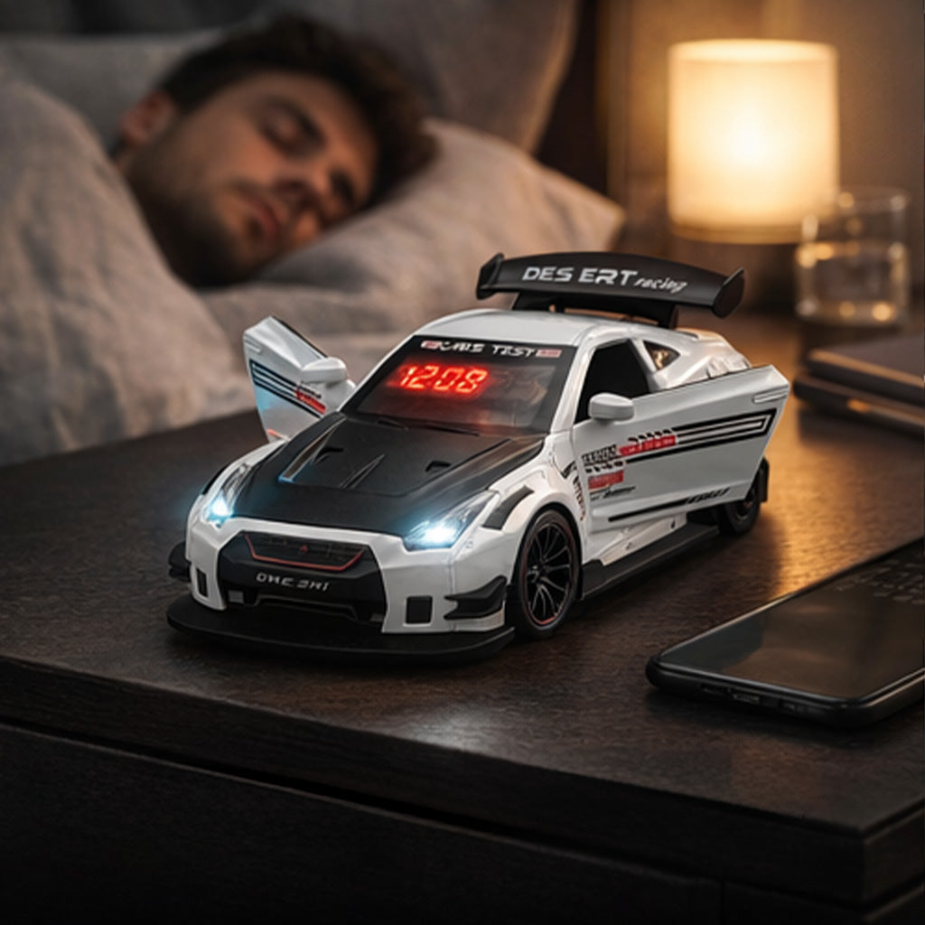 Supercar Engine Alarm Clock with LED Lights & Mist Spray |Blazexel