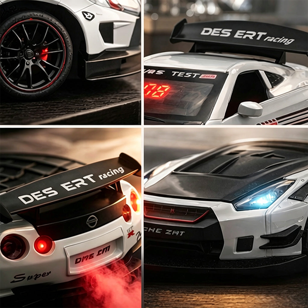 Hyper car Engine Sound Alarm Clock with LED & Mist Spray