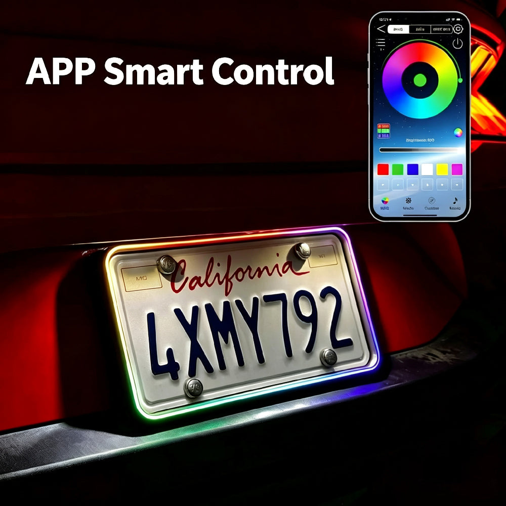 RGB LED License Plate Frame