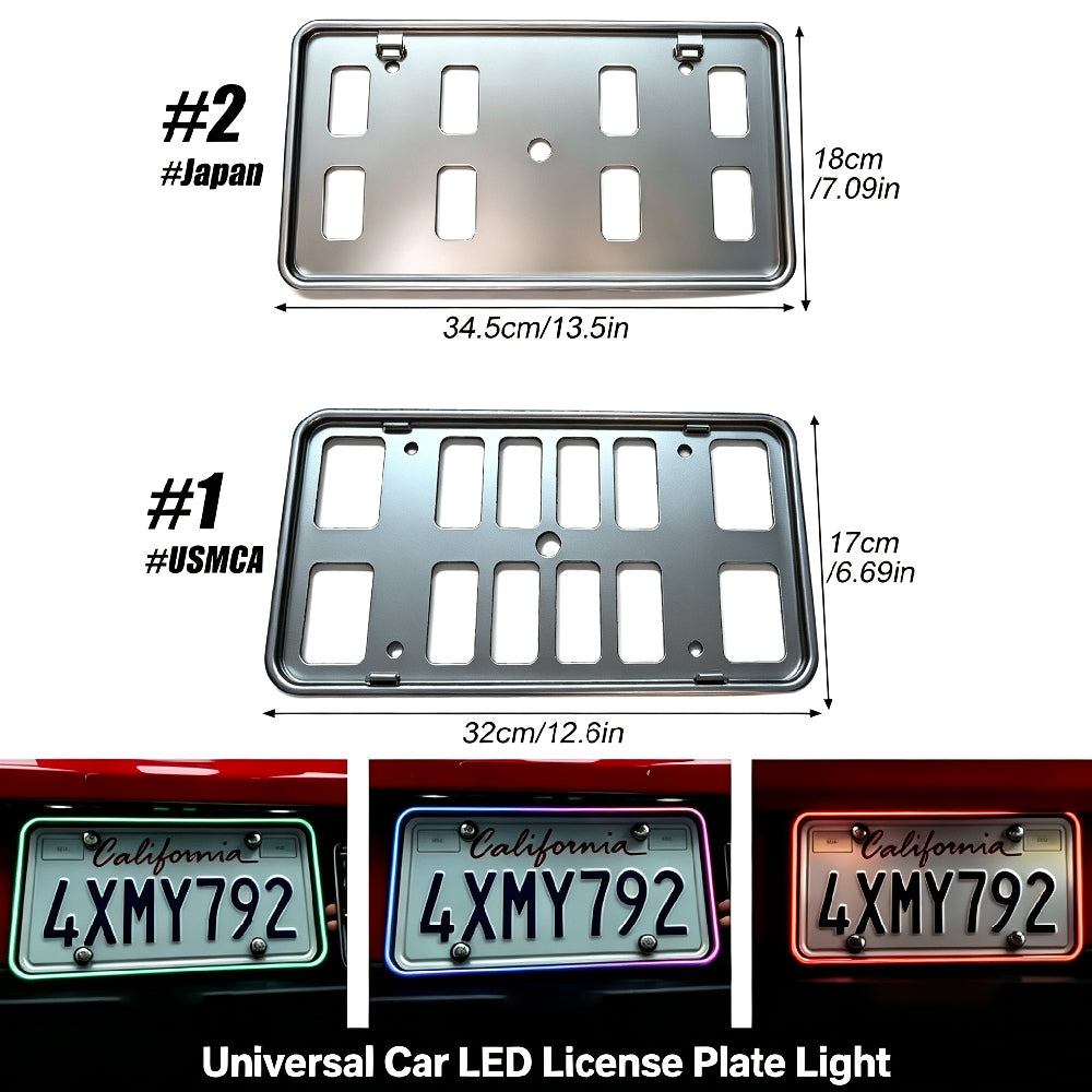 RGB LED License Plate Frame