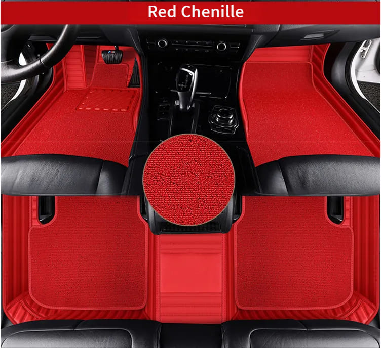 red_chenille__car_floor_mat