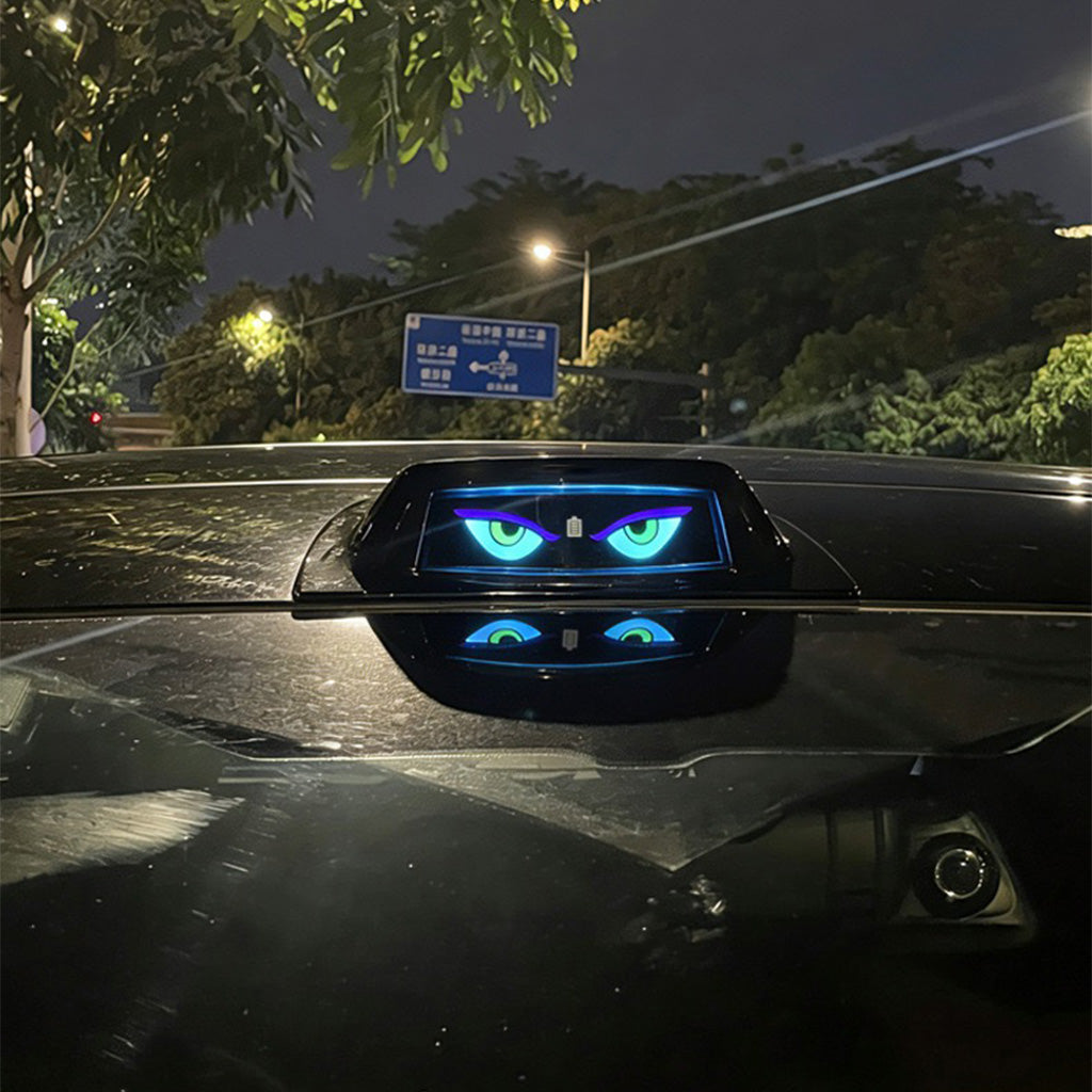 Solar Car Roof Devil Eyes Light