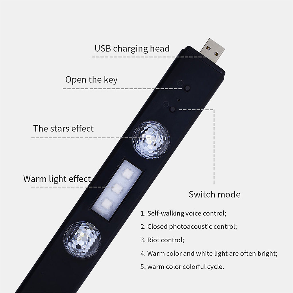 USB RGB Car Ambient Light